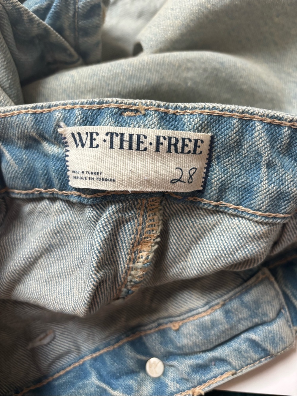 We The Free Gallivanting Mini Denim Skort - Picture 3 of 3